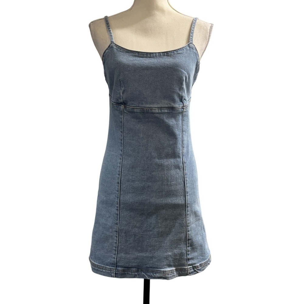 Lonestar Denim Jumper Dress Size S Babydoll Mini Y2K‎ Western Cowgirl Concert